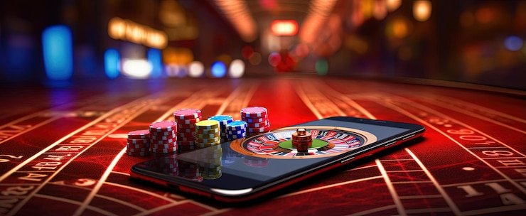 Live casino studio with multiple dealer tables and game options